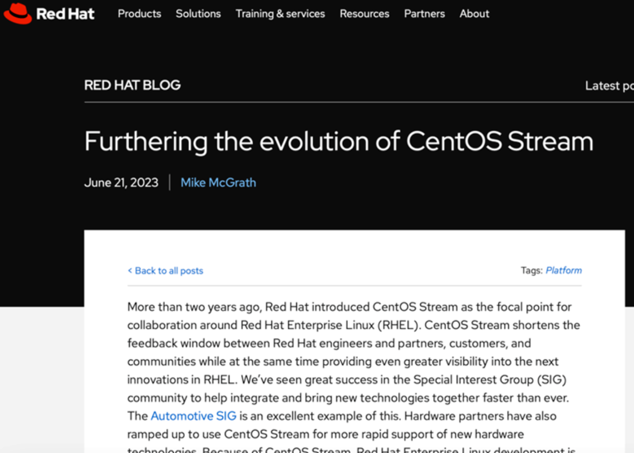红帽“闭源”疑云始末：CentOS-Stream正在重塑开源新生态